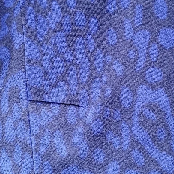 Gap "Powerful Blue" Leopold Print Round Neck Zippered Jacket- Sz. 18 - Picture 9 of 11